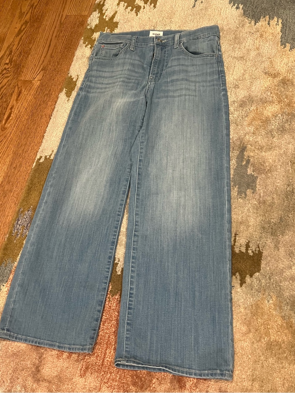 Hudson Jeans Rosalie High Rise Wide Leg Denim Jeans - Size 28